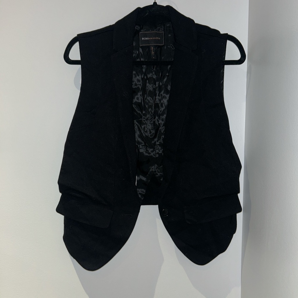 bcbg suede vest